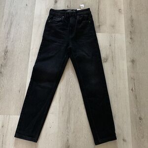 Stradivarius Slim Fit Mom Jeans black NWT‎ size 4